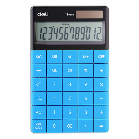 Deli W1589 Modern Blue Calculator