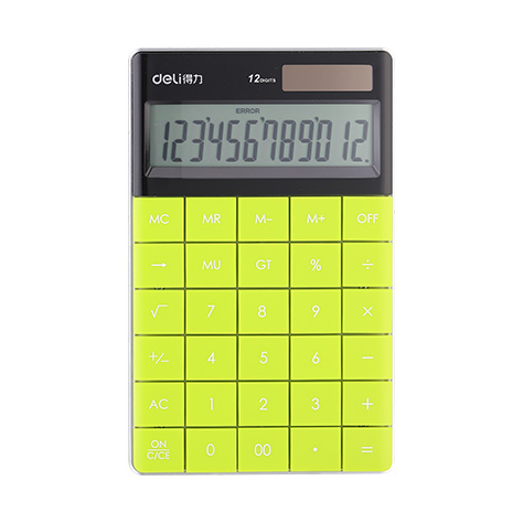 Deli W1589 Modern Green Calculator